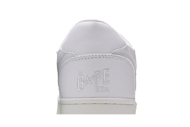 A Bathing Ape Bape Sta Low Patent White