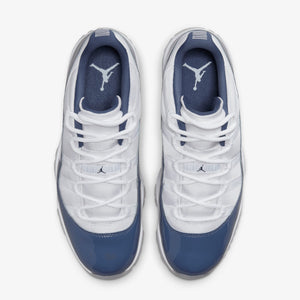 JORDAN | AIR JORDAN 11 RETRO LOW { WHITE/MIDNIGHT NAVY-DIFFUSED BLUE