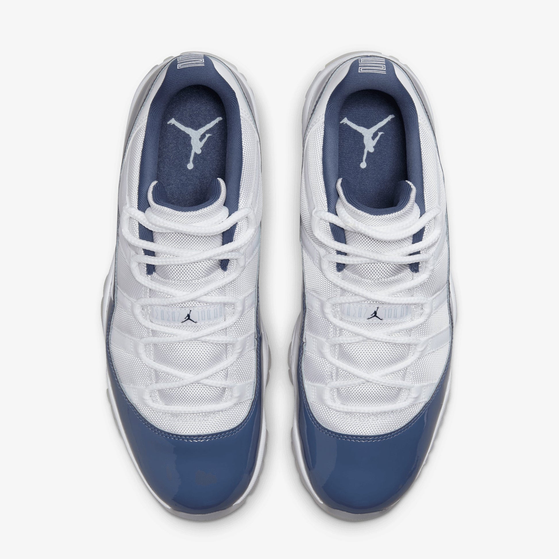 JORDAN | AIR JORDAN 11 RETRO LOW { WHITE/MIDNIGHT NAVY-DIFFUSED BLUE