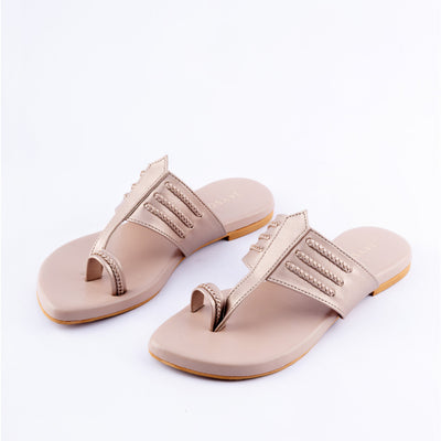 Rosy Pink Kolha Flats