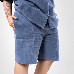 SUPERKICKS | CORDUROY SHORTS { ESTATE BLUE
