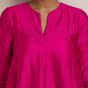 trueBrowns Pink Silk Co-ord Set