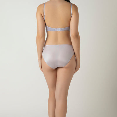 Femme Lace Padded Non-Wired Longline Bra - Thistle