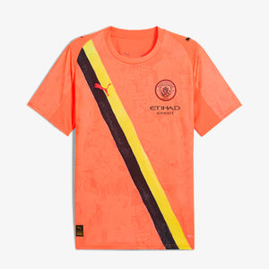 PUMA | X KIDSUPER MCFC PERFORMAANCE JERSEY { NEON SUN-PUMA BLACK
