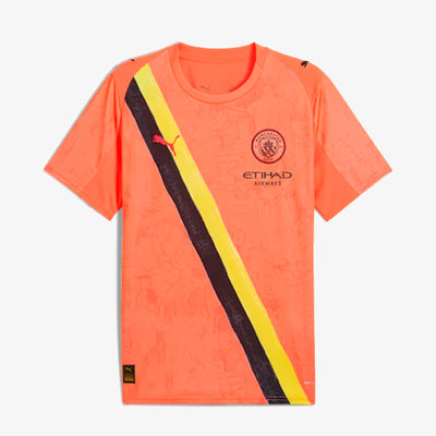 PUMA | X KIDSUPER MCFC PERFORMAANCE JERSEY { NEON SUN-PUMA BLACK