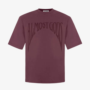 ALMOST GODS | GOTHIC RELAXED TEE { PLUM