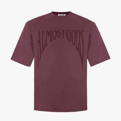 ALMOST GODS | GOTHIC RELAXED TEE { PLUM