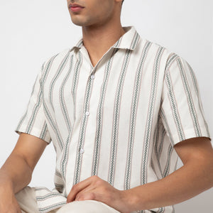 Relaxed Fit Striped Resort Shirt