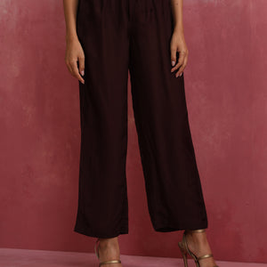 trueBrowns Cola Viscose Silk Kurta Co-ord Set