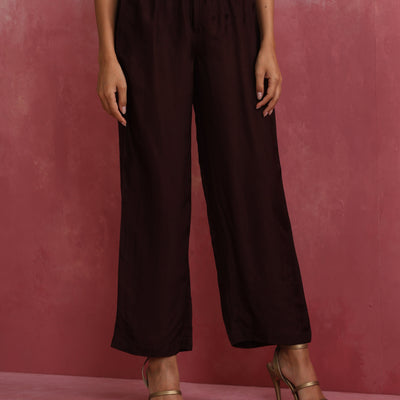 trueBrowns Cola Viscose Silk Kurta Co-ord Set