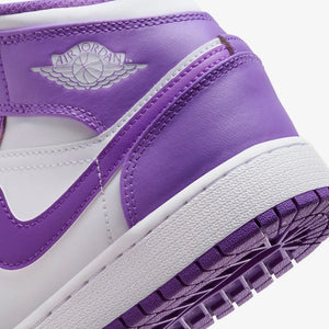 Jordan | AIR JORDAN 1 MID  { PURPLE VENOM/WHITE