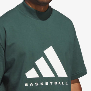 Adidas | BASKETBALL TEE  { MINERAL GREEN