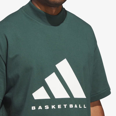 Adidas | BASKETBALL TEE  { MINERAL GREEN