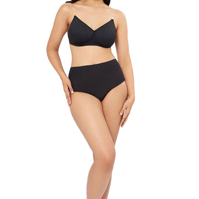 Classic Backless Padded & Non-wired Bra - Black