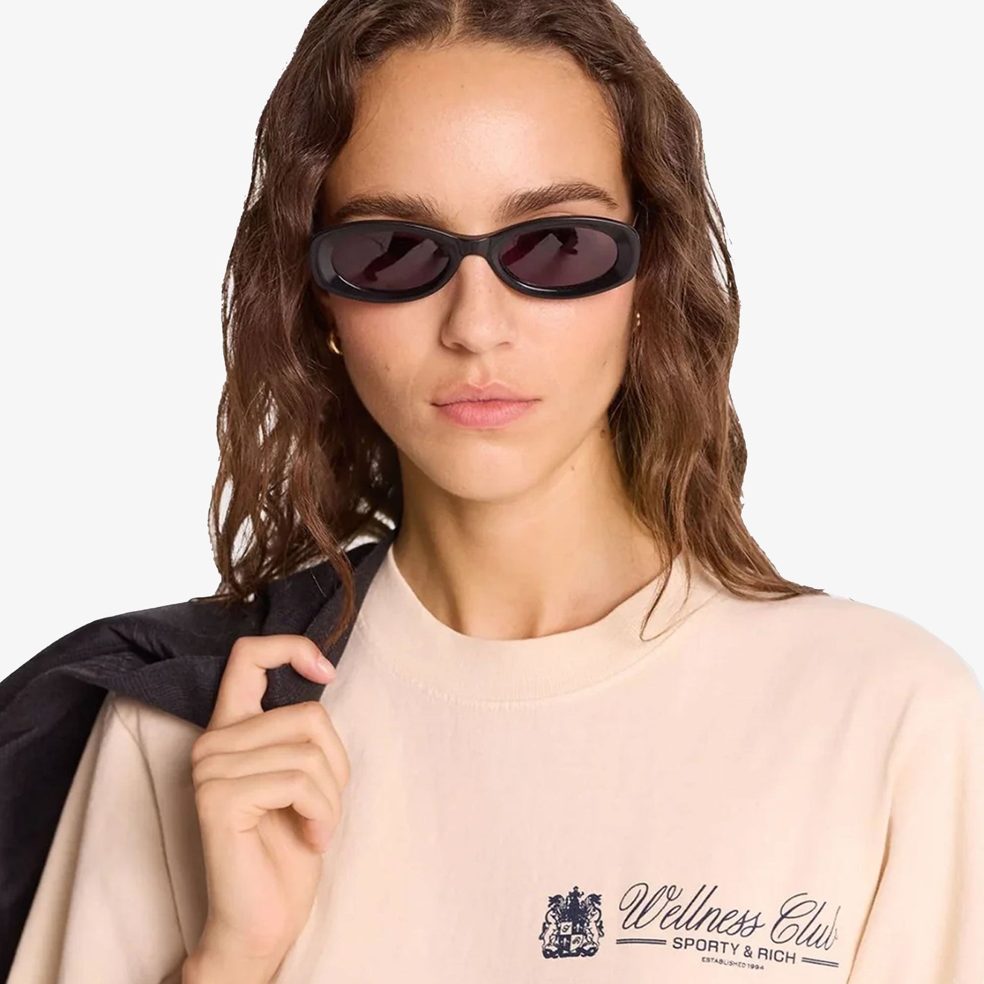 SPORTY & RICH | UNICORN CREST T-SHIRT { CREAM