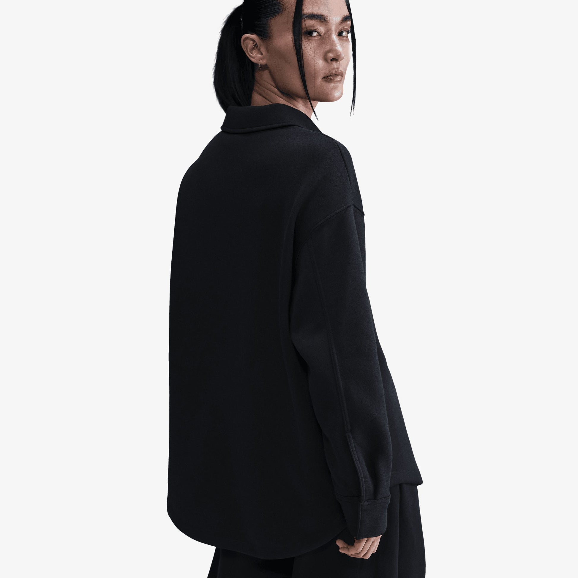 NIKE | PHOENIX FLEECE { BLACK/SAIL