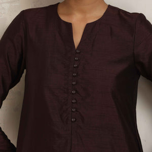 trueBrowns Cola Silk Kurta Co-ord Set