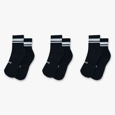 Superkicks | CREW SOCKS  { BLACK/BLACK/BLACK