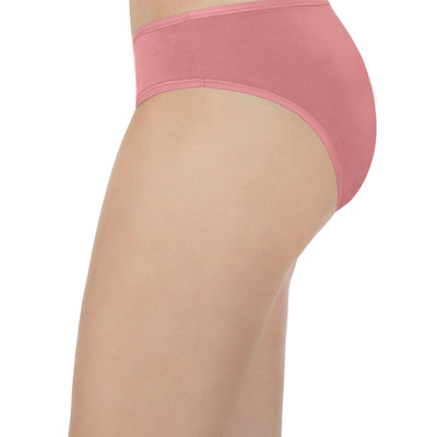 Solid Low Rise Assorted Bikini Panties (Pack of 2 Colors & Prints May Vary)