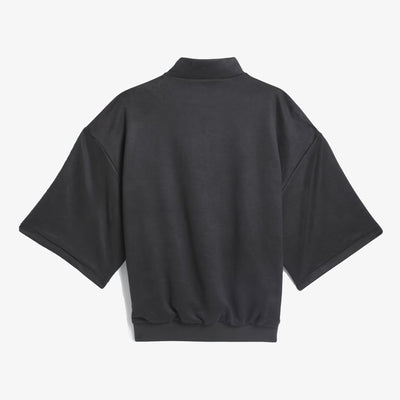 Adidas Originals | BASKETBALL SUEDED 3/4 HALF-ZIP SWEATSHIRT  { CARBON