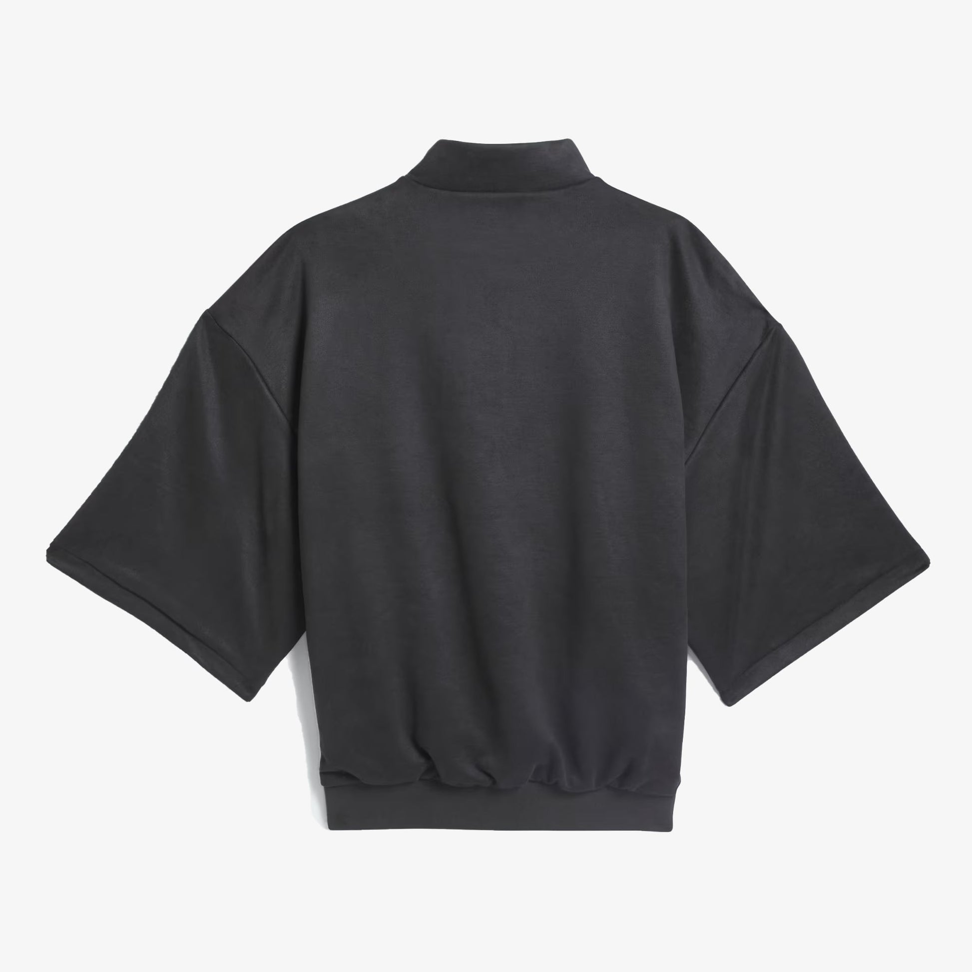 Adidas Originals | BASKETBALL SUEDED 3/4 HALF-ZIP SWEATSHIRT  { CARBON