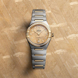 Omega Constellation Yellow Dial Women 28mm