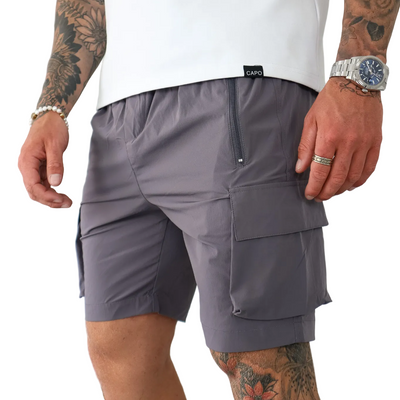CAPO Lightweight Dark Grey Cargo Shorts
