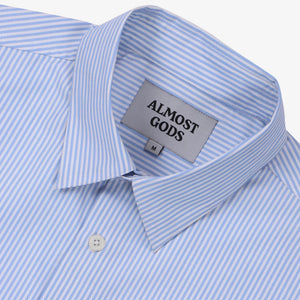 ALMOST GODS | VICTORIA FRESCO SHIRT IN BENGAL STRIPES { BLUE/WHITE