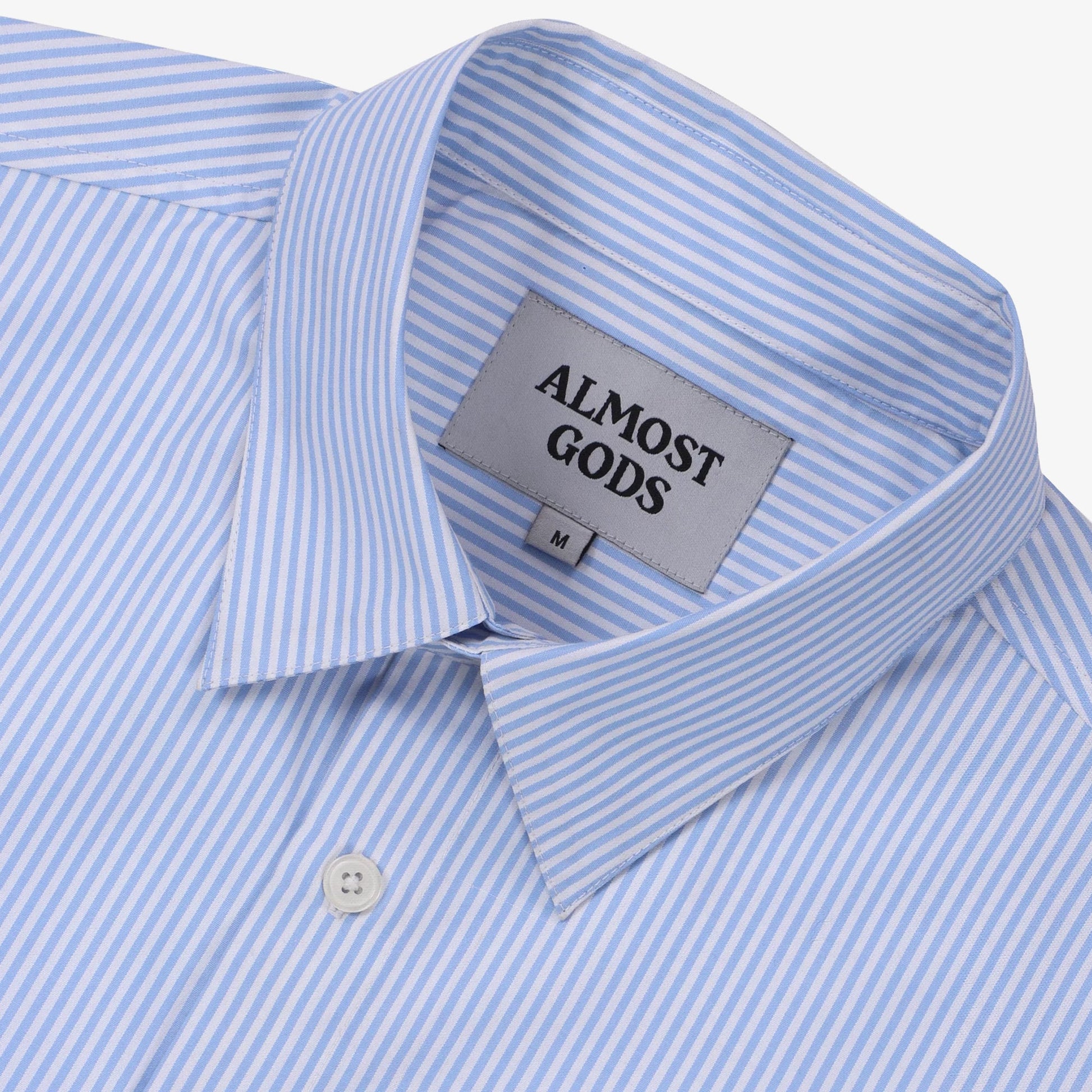 ALMOST GODS | VICTORIA FRESCO SHIRT IN BENGAL STRIPES { BLUE/WHITE