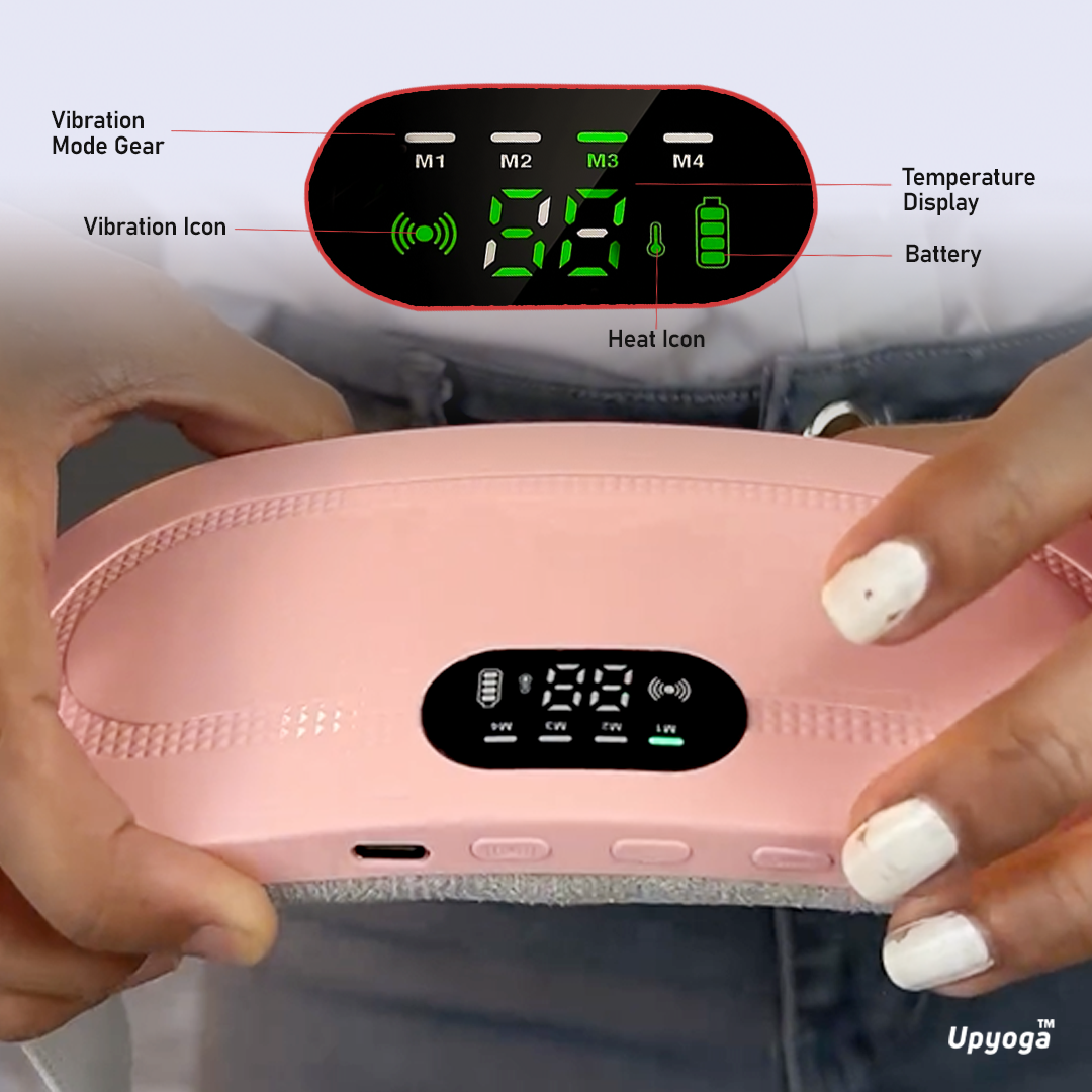 Maya's Dynamic Heat & Massage Therapy for Period Cramps | 1 Year Warranty | Upgraded