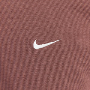 NIKE | OVERSIZED LONG-SLEEVE POLO { RED SEPIA/SAIL