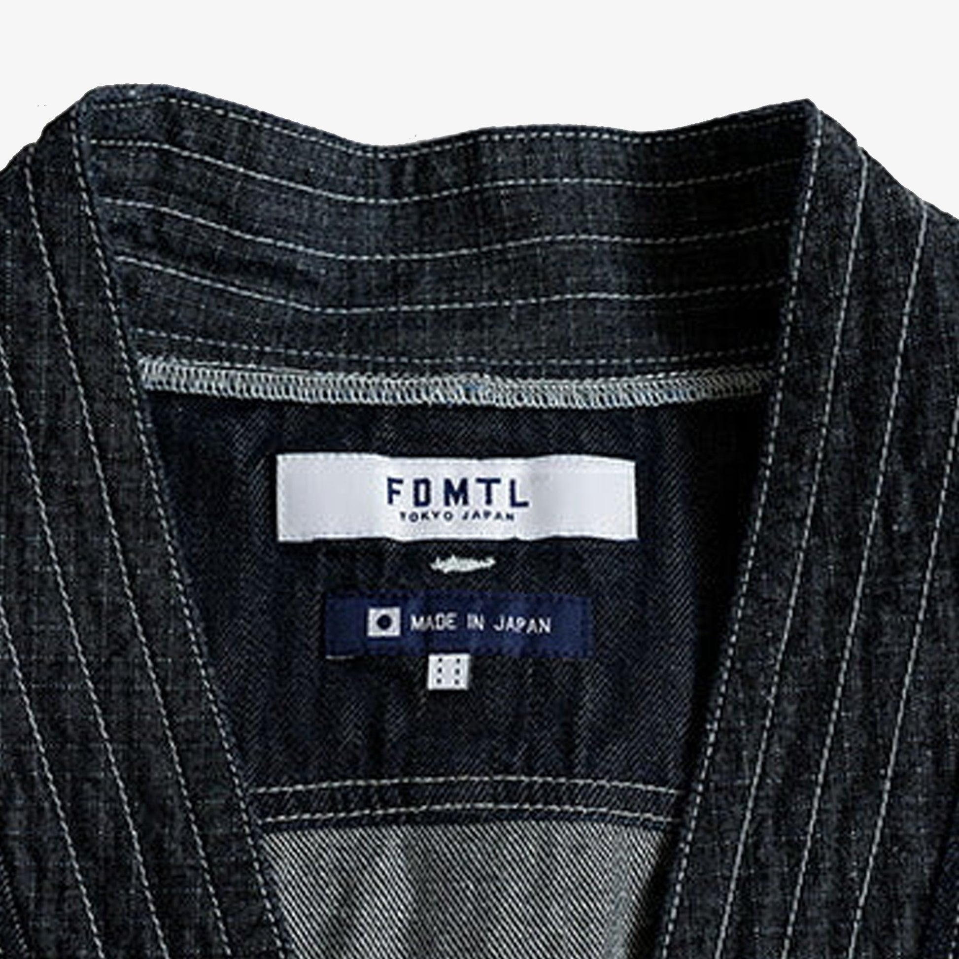 FDMTL | DENIM HAORI SHIRT RINSE { INDIGO