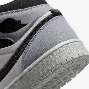 Jordan | AIR JORDAN 1 MID SE  { SAIL/BLACK-LT STEEL GREY