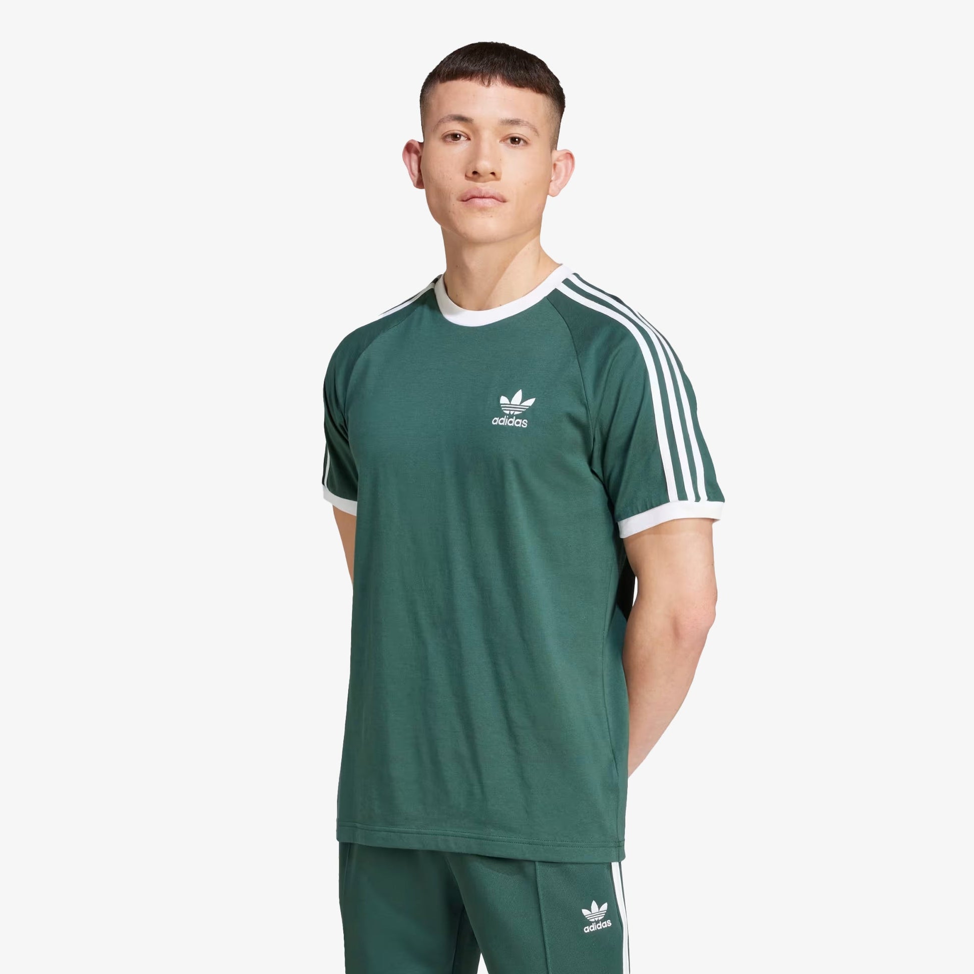 ADIDAS ORIGINALS | 3-STRIPES TEE { MINERAL GREEN