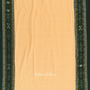 Green Cream  Maniabandha Sambalpuri Cotton Dress set & Dupatta