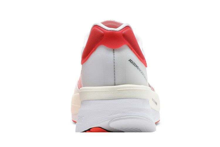adidas Adizero Boston 10 White Black Solar Red