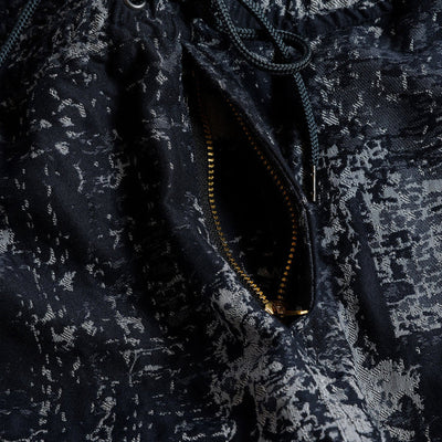 FDMTL | JACQUARD BORO PANTS { BLUE GREY