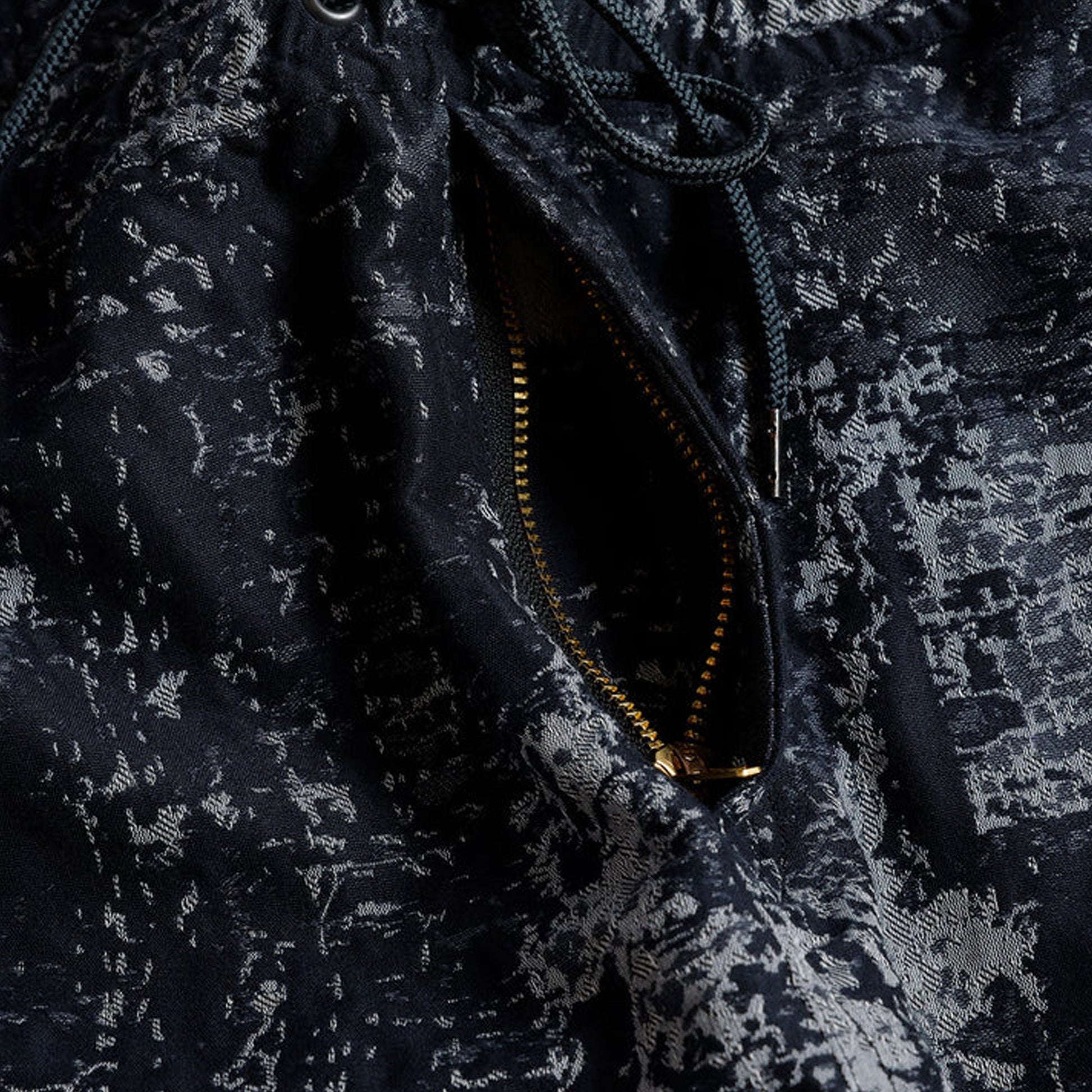 FDMTL | JACQUARD BORO PANTS { BLUE GREY