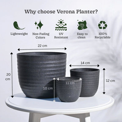 Verona Eco Planter - Set of 3