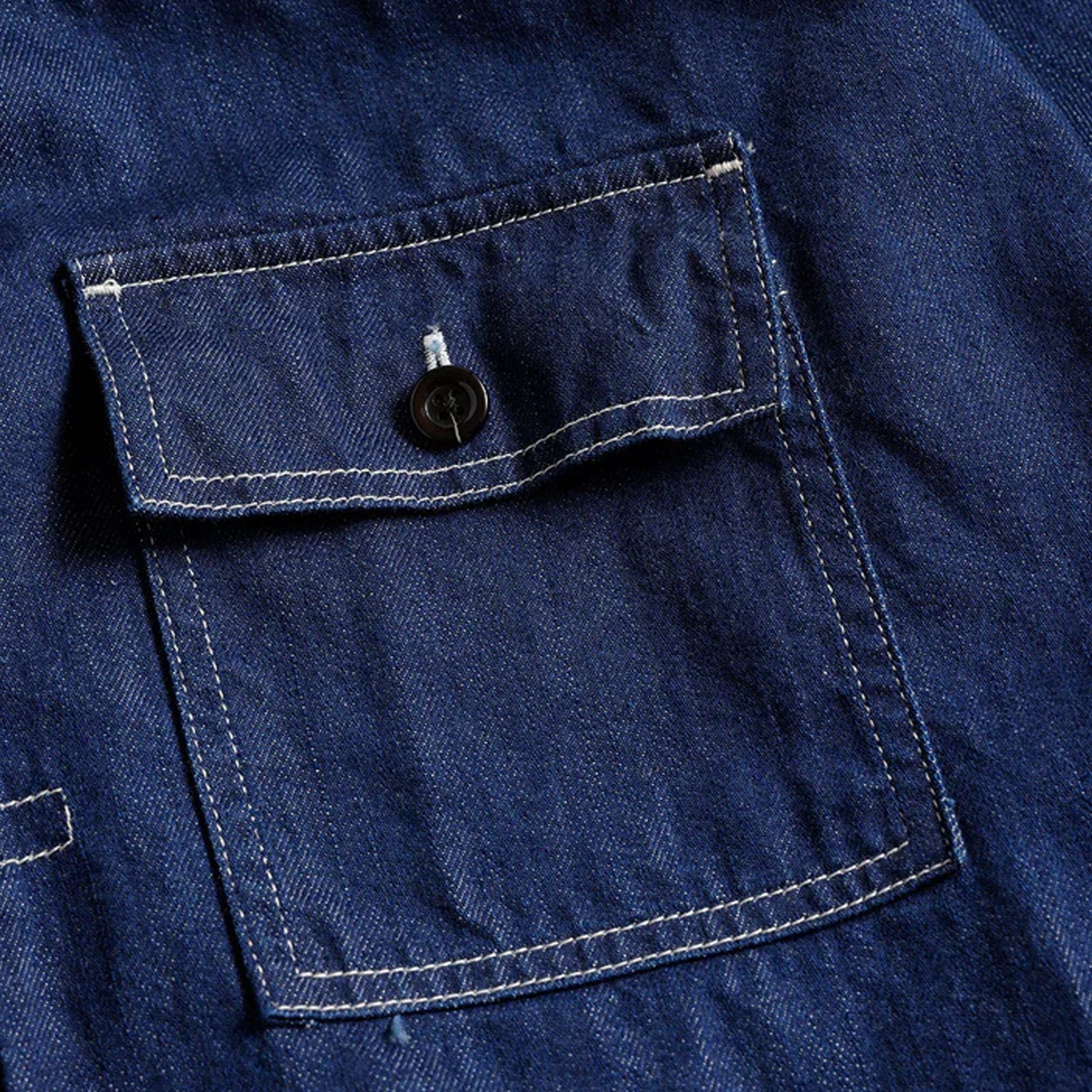 FDMTL | DENIM 2ND S/S SHIRT RINSE { INDIGO