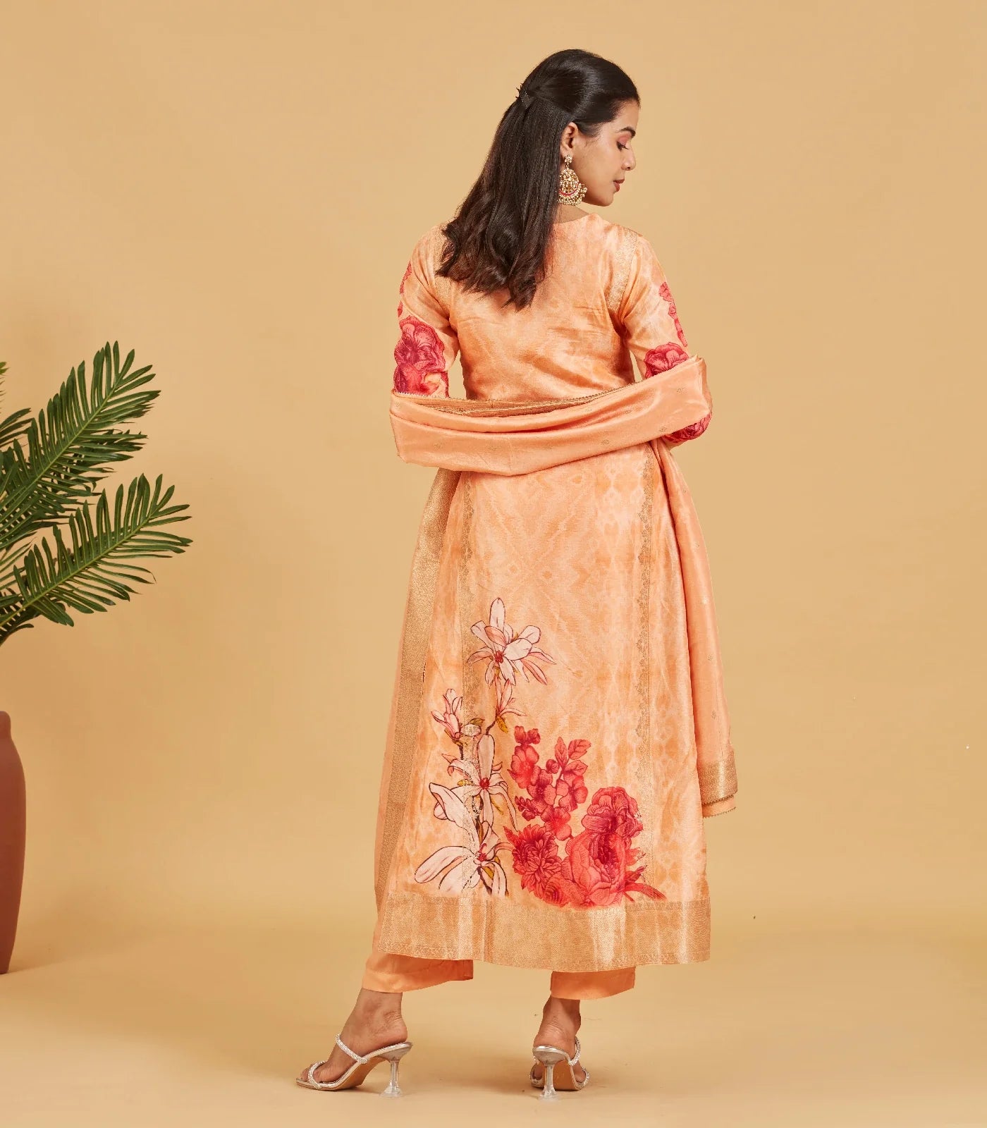 Peachy Pastel Festive Kurta Set