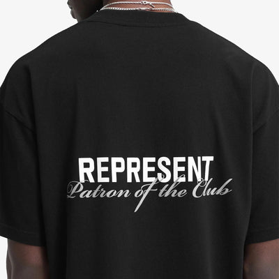REPRESENT | PATRON OF THE CLUB T-SHIRT { BLACK