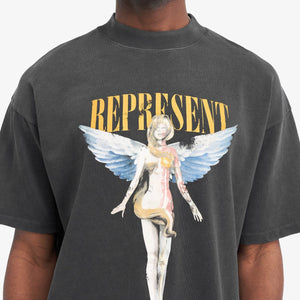 Represent | REBORN T-SHIRT  { AGED BLACK