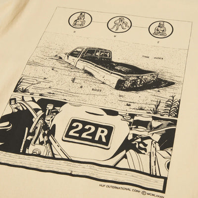HUF | DIAGRAM DRAWING #1 T-SHIRT  { WHEAT