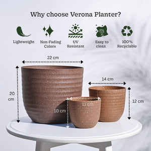 Verona Eco Planter - Set of 3