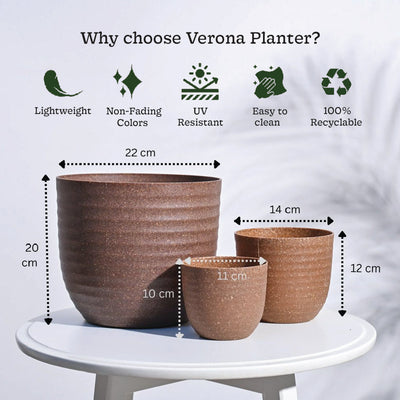 Verona Eco Planter - Set of 3