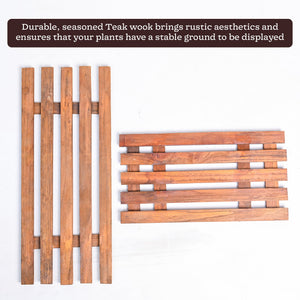 Flora on Wheels 2-Tier Plant Stand