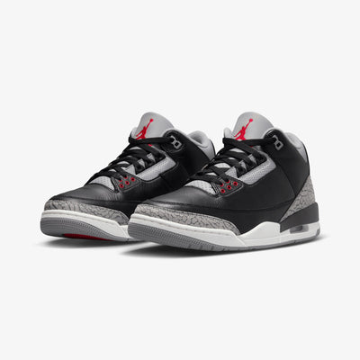 Jordan | AIR JORDAN 3 RETRO { BLACK/FIRE RED-CEMENT GREY-SUMMIT WHITE