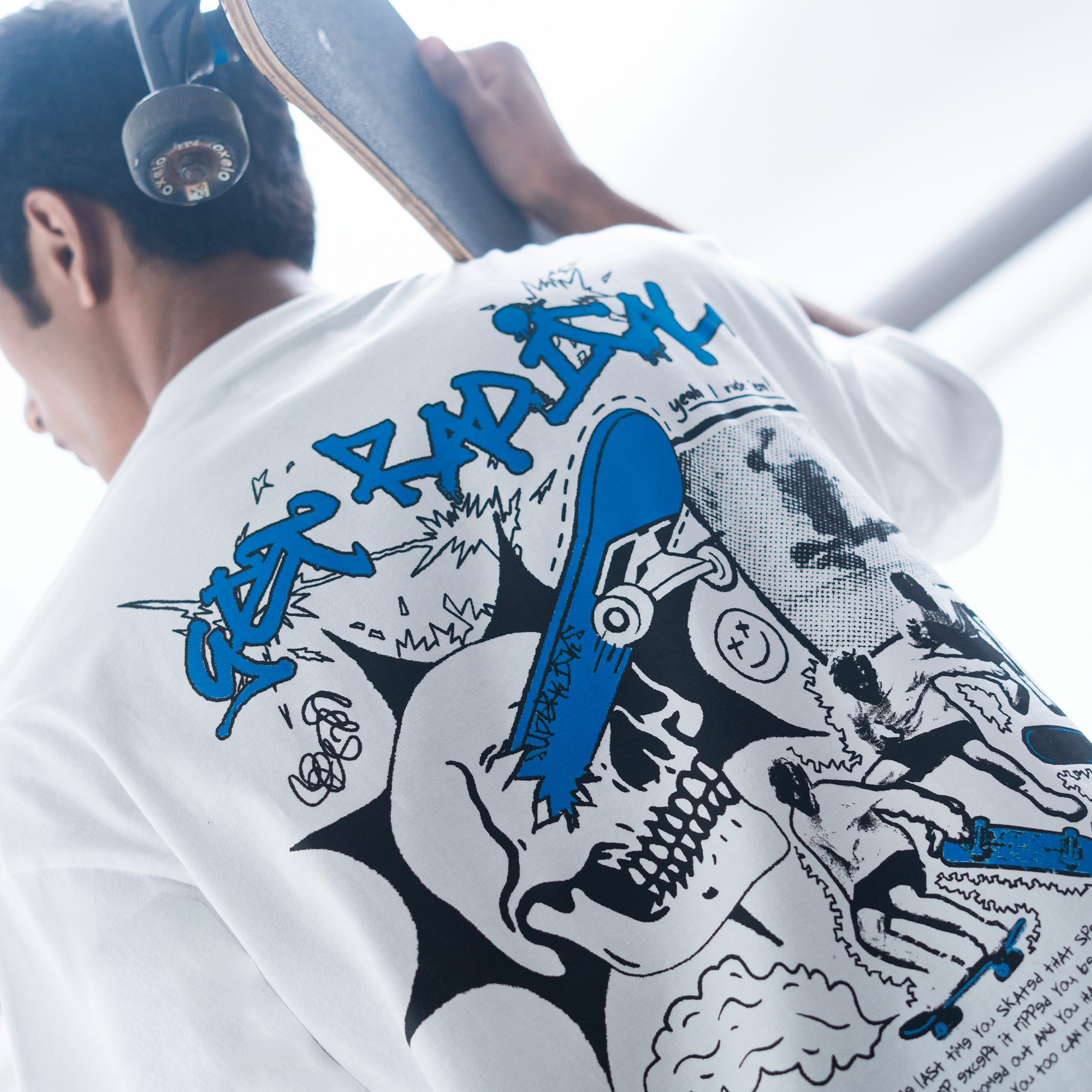 SUPERKICKS | SKATE EVERYDAY' TEE { WHITE