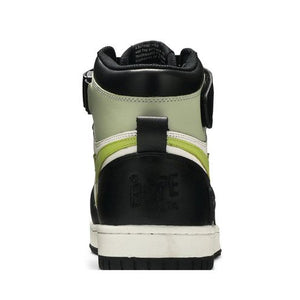 A Bathing Ape Block Sta Hi Black Lime